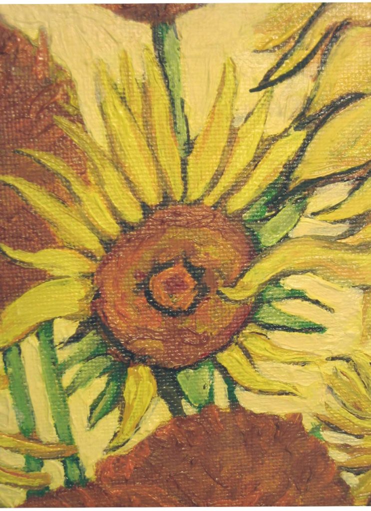Learning to Paint Sunflowers by Van Gogh